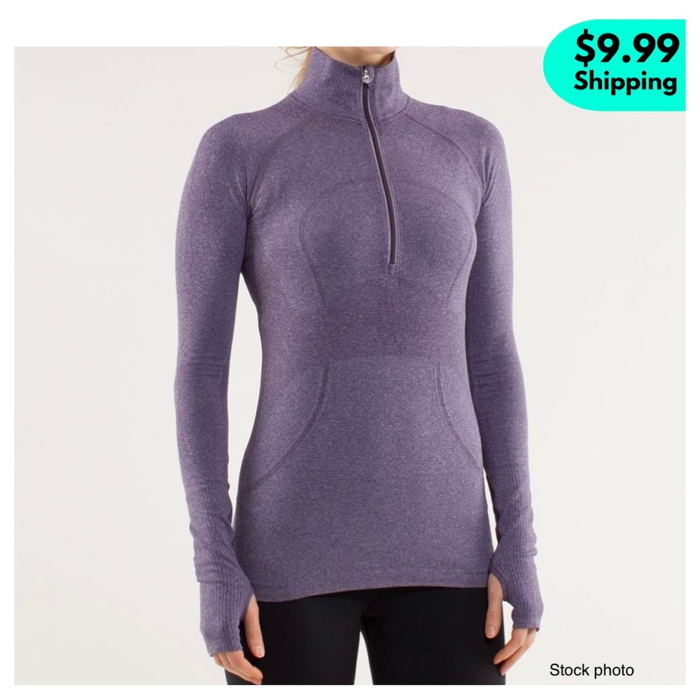 ❌SOLD❌ LULULEMON RUN Swiftly Tech 1/2 Zip Long Sleeve Purple Concord Grape, 10